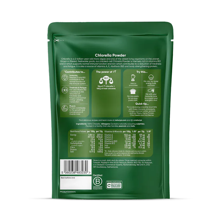 Naturya Chlorella Powder 200g, additional product view 2