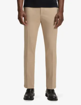 BOSS Slim-Fit Straight-Leg Stretch-Woven Trousers - 36/32 detail 3