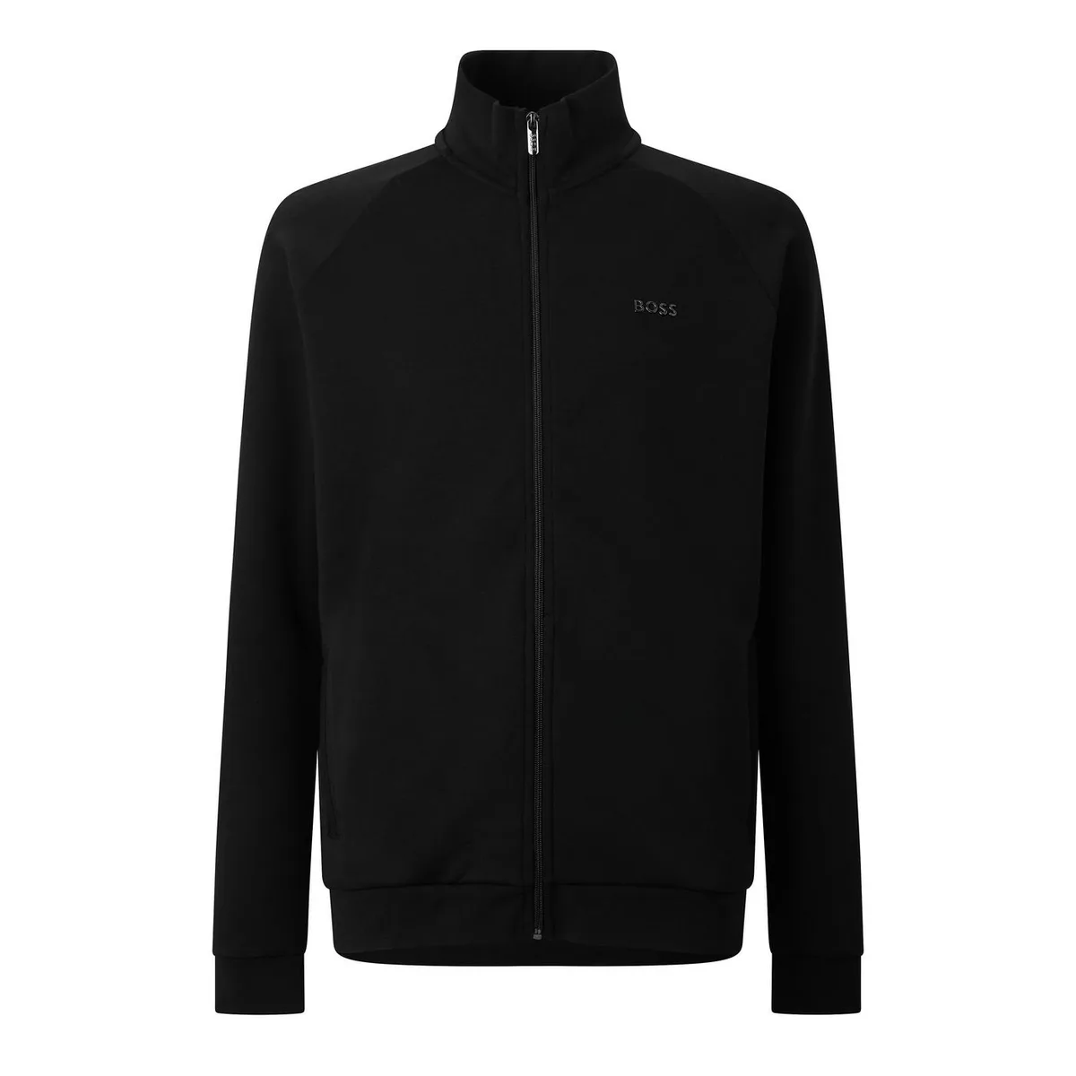 Boss Men's Sense Cotton Full-Zip Fleece Top