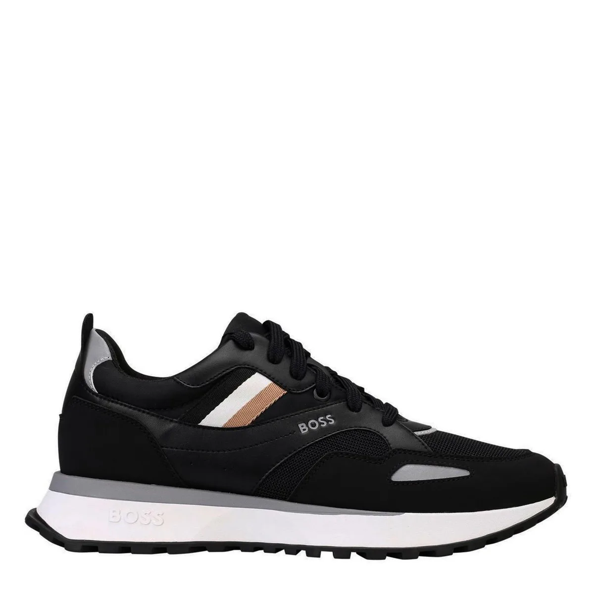 Boss Mens BOSS Reflective Contemporary Trainers with Breathable Mesh (Jonah)