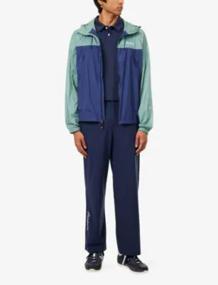 MALBON Caribe Hood Woven Jacket in Marine Green / Midnight, additional product view 2
