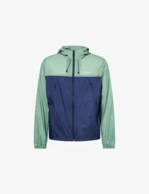 MALBON Caribe Hood Woven Jacket in Marine Green / Midnight – Mens | Sportswear | Jackets