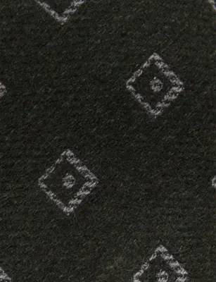 REISS Fazio Diamond-Medallion Wool-Silk Tie detail 2