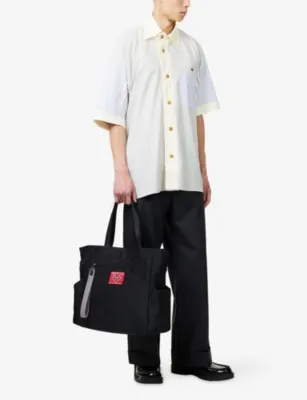 VIVIENNE WESTWOOD Striped Asymmetric Cotton Shirt detail 2