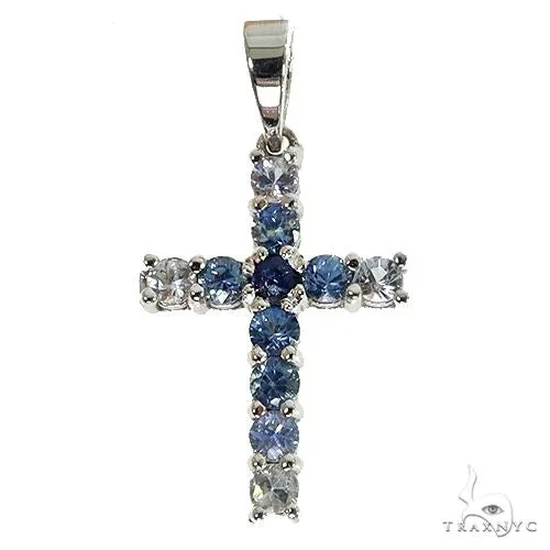 PIA - For Him GEMSTONES Mini Water Sapphire Cross 67671 in Rose – Pendant