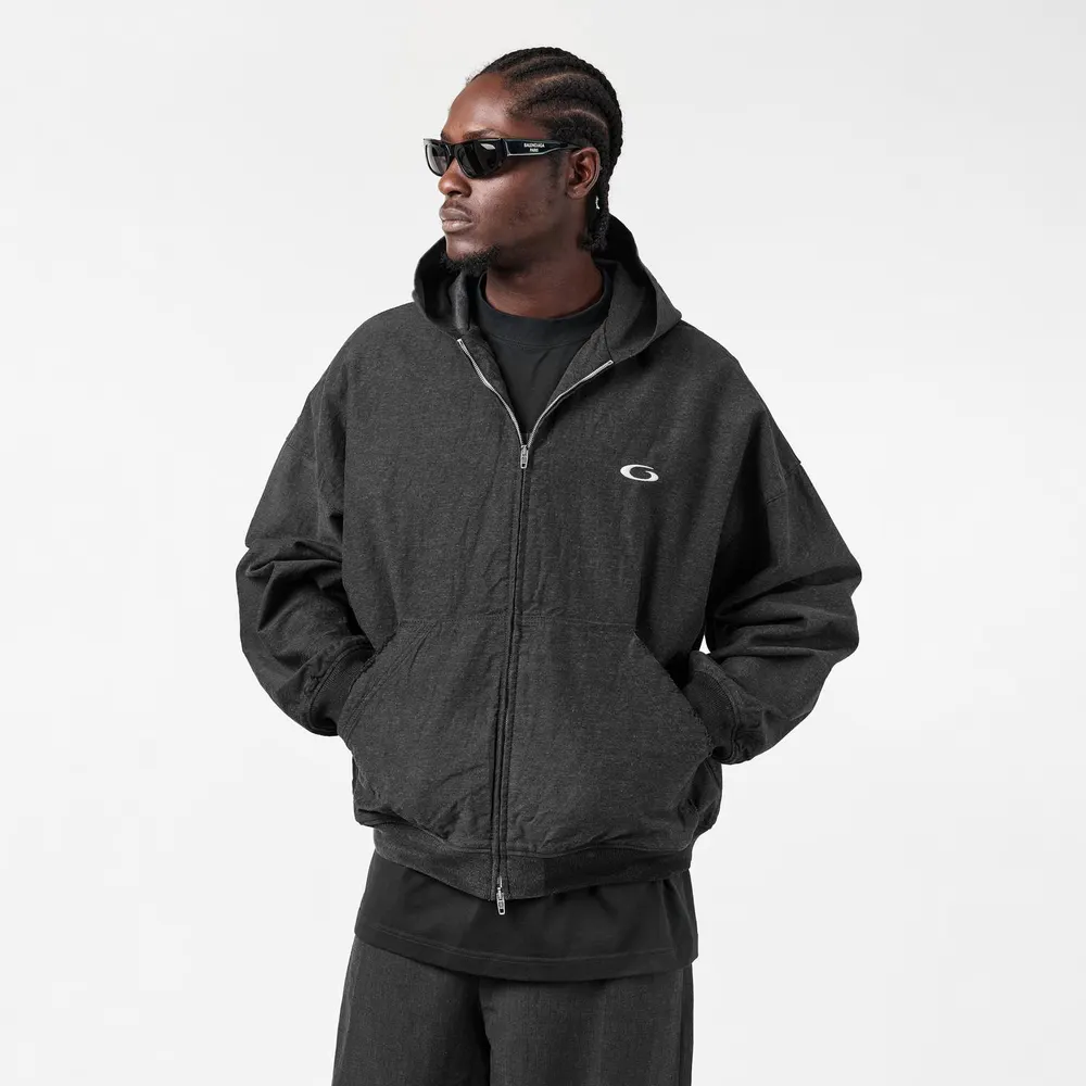 Balenciaga Men's Denim Jacket in Washed Grey, additional product view 3