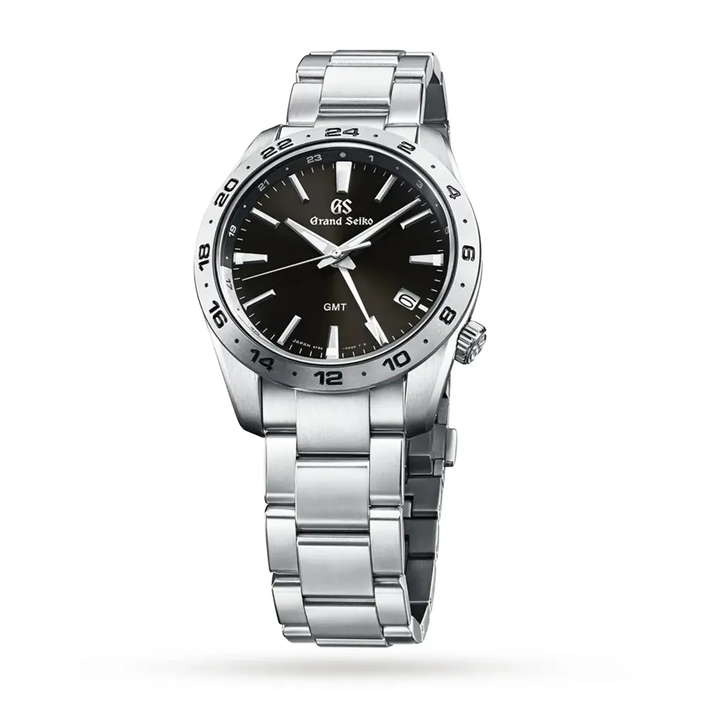 Grand Seiko 'Slate' Quartz GMT 39mm in Black, additional product view 2