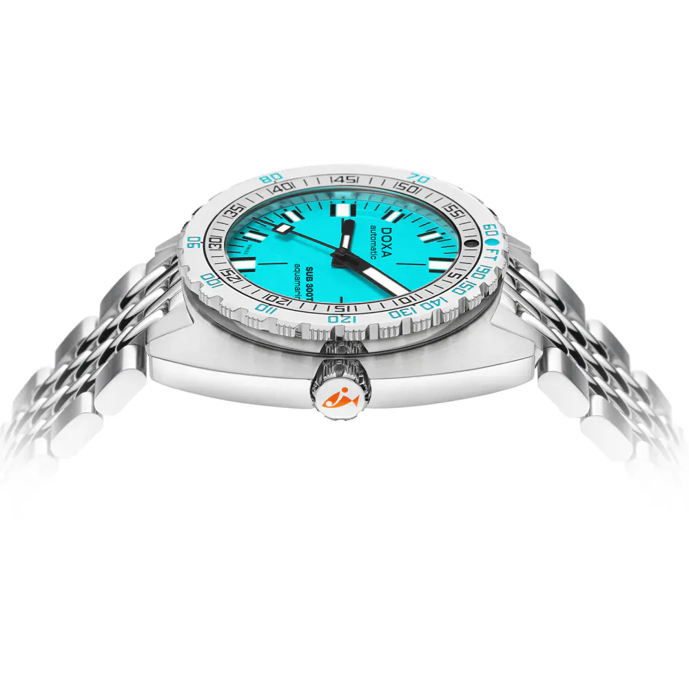 DOXA Sub 300T Aquamarine 42.5mm Mens Watch in Blue, additional product view 3