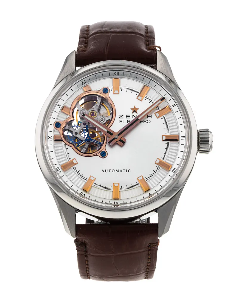 Zenith El Primero 03.2170.4613/01.C713 — 2015 — Excellent in Silver Baton – Pre-owned watches