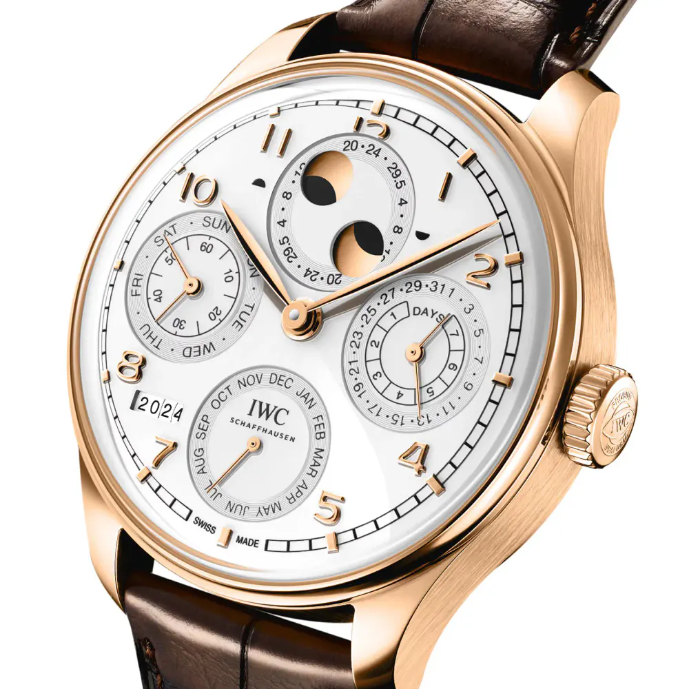 IWC Portugieser Perpetual Calendar 44 Silver Moon detail 3