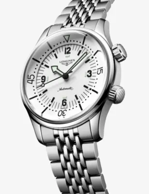 LONGINES L3.764.4.16.6 Legend Diver Stainless-Steel Automatic Watch detail 2