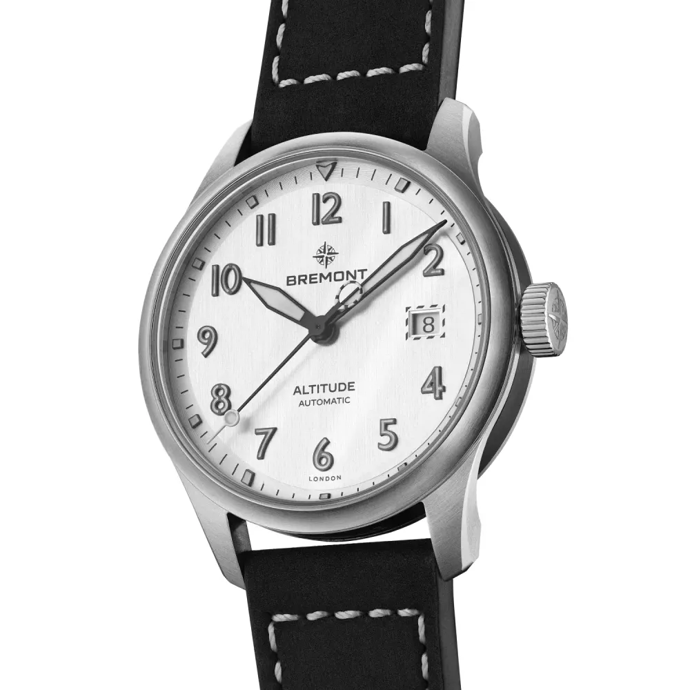 Bremont Altitude Date Automatic 39mm Unisex Watch Silver in Silver, additional product view 3