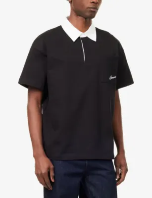SUMMIT Rugby Short-Sleeve Cotton Polo Top detail 3