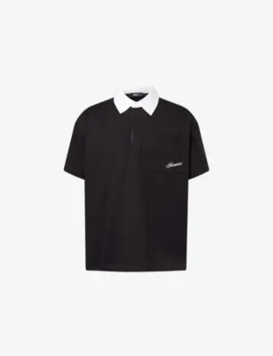 SUMMIT Rugby Short-Sleeve Cotton Polo Top
