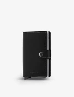 SECRID Miniwallet Original leather and aluminium cardholder