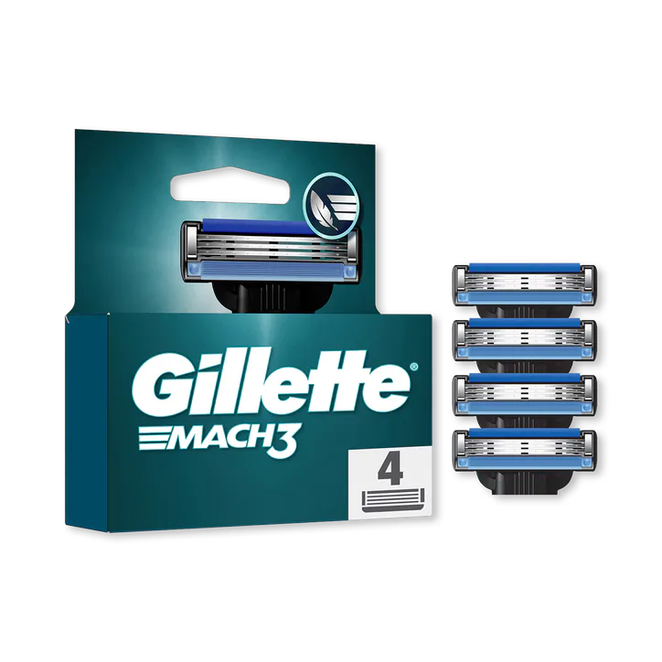 Gillette Mach3 Razor Refills for Men, 4 Razor Blade Refills detail 2