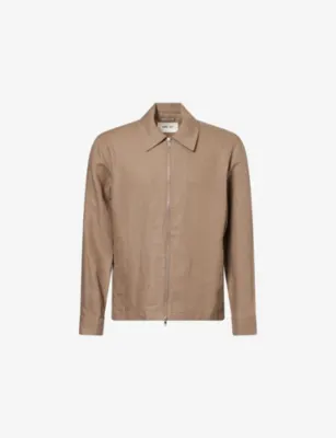 NN07 Alban Zip-Up Linen Jacket