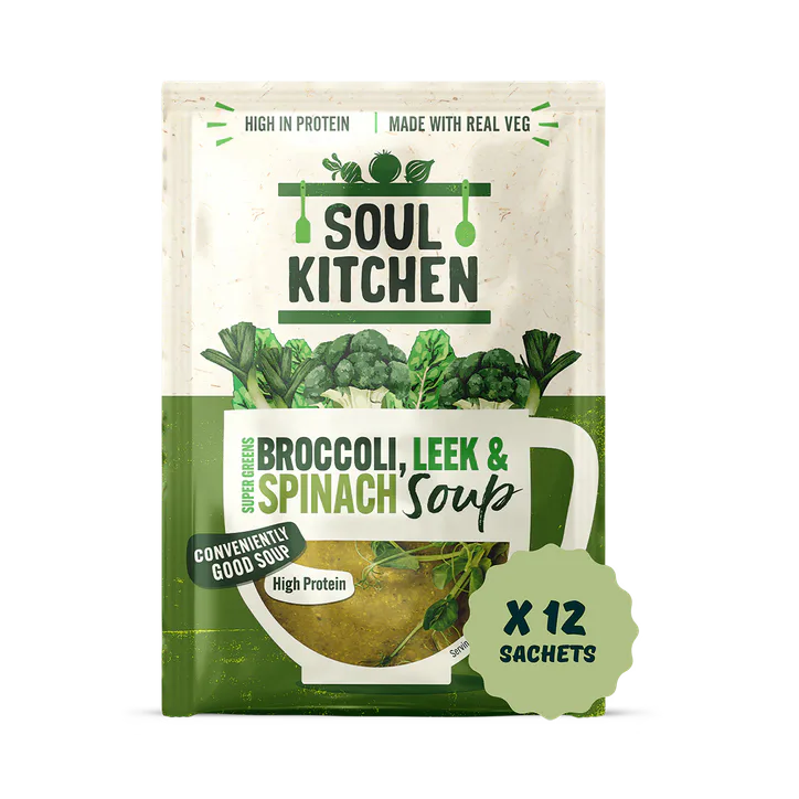 Soul Kitchen Supergreens: Broccoli, Leek & Potato Soup - 12 soups