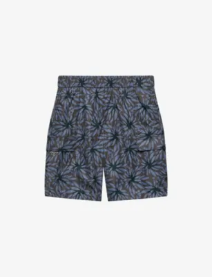 PRADA Re-Nylon Floral-Print Swim Shorts in GREY – Mens | Swimwear | Shorts