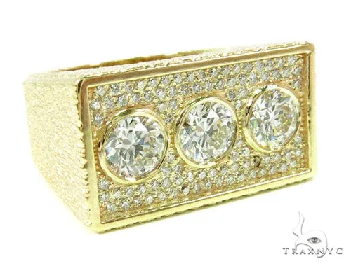 RINA - For Him CUSTOM Bezel Custom Diamond Pinky Ring 36937 in Rose Gold / 4 – Ring