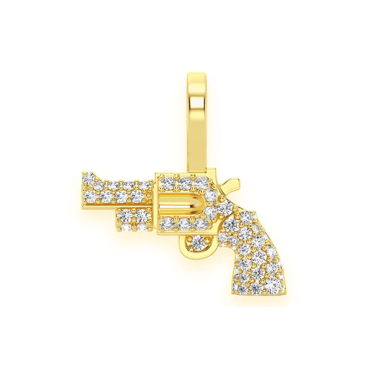 For Him Revolver Diamond Pendant in Yellow Gold / Natural Diamond – Pendant