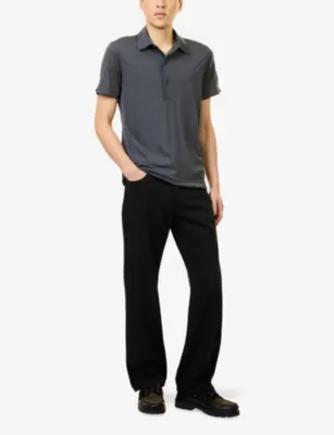 ORLEBAR BROWN Sebastia Tailored-Fit Merino-Wool Jersey Polo Shirt detail 2