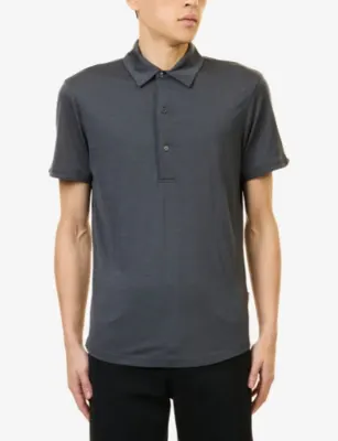 ORLEBAR BROWN Sebastia Tailored-Fit Merino-Wool Jersey Polo Shirt detail 3