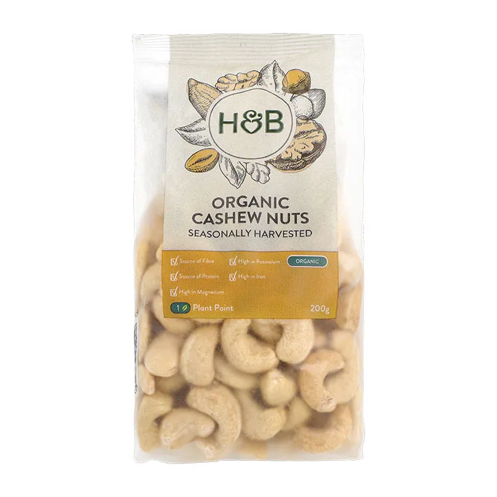 For Him Organic Cashew Nuts 200g