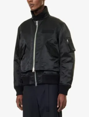 SACAI Bomber-Style Twill Jacket detail 3