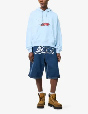 ICECREAM College Logo-Appliquéd Cotton Hoody detail 2
