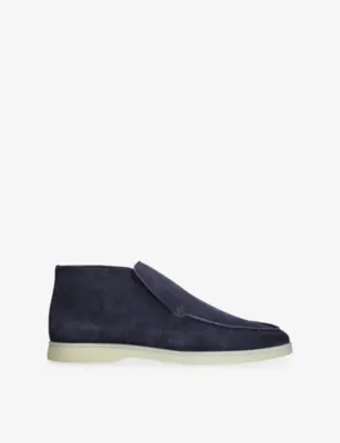 AURELIEN City Suede Loafers - 5 in NAVY – Mens | Loafers
