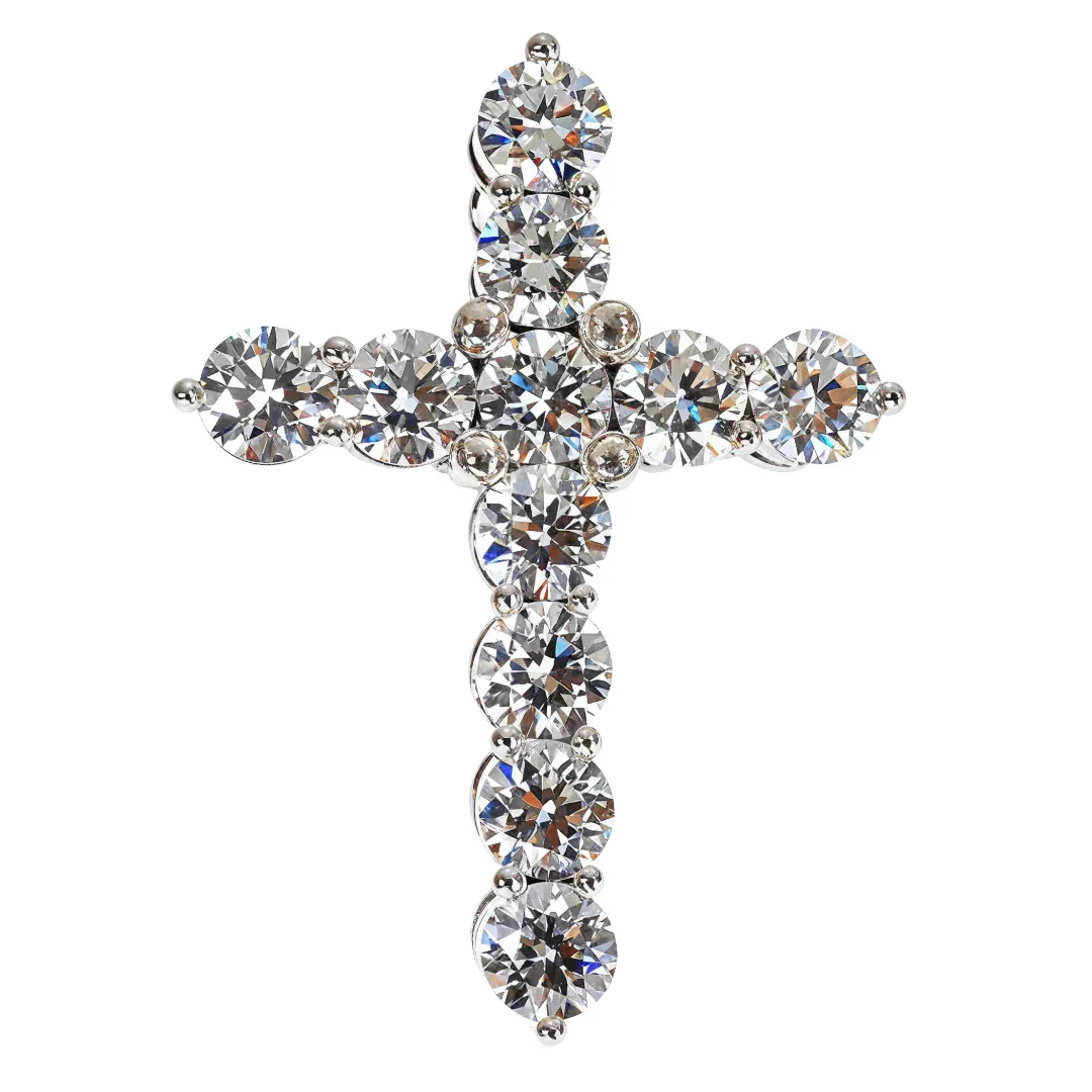AHMED - For Him CVD Big Ben 50 Pointer Lab Diamond Cross Pendant 67752 in Rose – Pendant