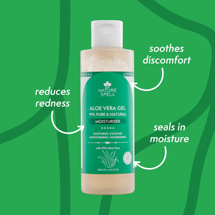 Nature Spell Aloe Vera Gel Moisturiser 200ml detail 3