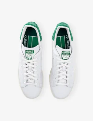 ADIDAS Stan Smith Leather Trainers - EUR 38 / 4 UK MEN in WHITE GREEN OFF WHIT, additional product view 2