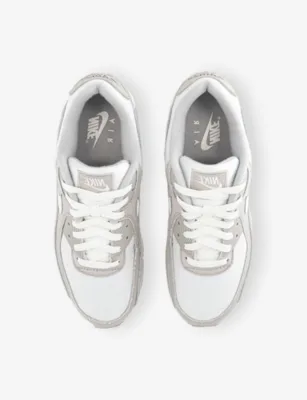 For Him Air Max 90 Suede And Mesh Trainers - 4.5 in DENIM LIGHT BONE SAIL CO, additional product view 2
