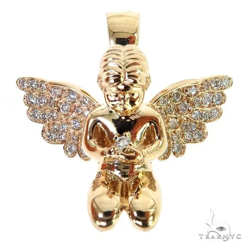 RINA - For Him FACTORY Praying Angel Diamond Pendant 68831 in Rose Gold – Pendant