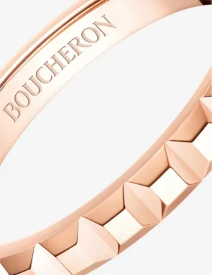 BOUCHERON Quatre Clou de Paris 18ct rose-gold ring - 57mm detail 2