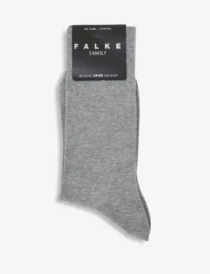 FALKE Family Cotton-Blend Socks - 5.5-8 in Light Greymel. – Mens | Underwear & socks | Socks | Plain Socks