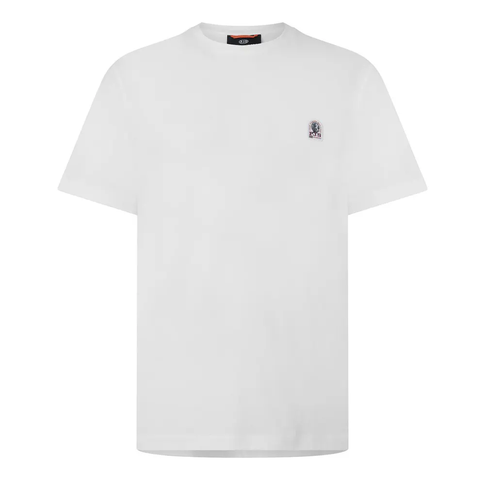 Parajumpers Para Patch Tee Sn64 in White 0501 – Clothing