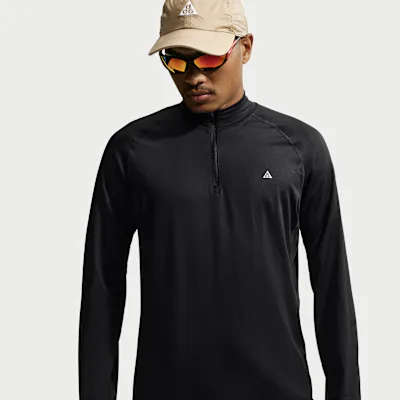 Nike ACG Wildsee Men's Dri-FIT 1/4-Zip Long-Sleeve Hiking Top - Black/Summit White