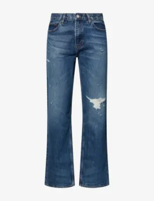 FRAME Relaxed Straight-Leg Denim Jeans
