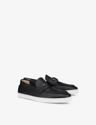 CHRISTIAN LOUBOUTIN Chambeliboat Leather Boat Shoes - EUR 45.5 / 11.5 UK MEN in BLACK, additional product view 3
