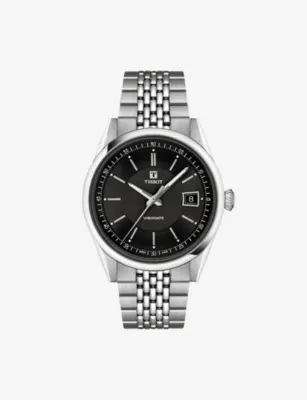 TISSOT Visodate Stainless-Steel Automatic Watch 39mm in BLACK – Jewellery & Watches | Mens luxury watches