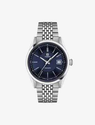 TISSOT Visodate Stainless-Steel Automatic Watch 39mm in Blue – Jewellery & Watches | Mens luxury watches
