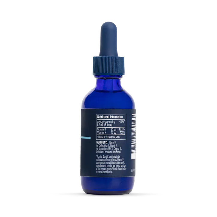 Trace Minerals Liquid Ionic Vit D3+K2 Drops 59ml, additional product view 2