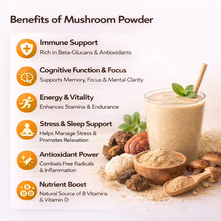 Mycology Nutrition Organic Reishi Powder 60g - WM281, additional product view 2