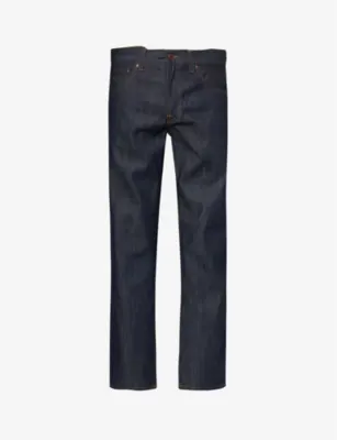 NUDIE JEANS Gritty Jackson straight-leg regular-fit denim jeans - 31/32 in Dry Old – Mens | Jeans | Straight Leg