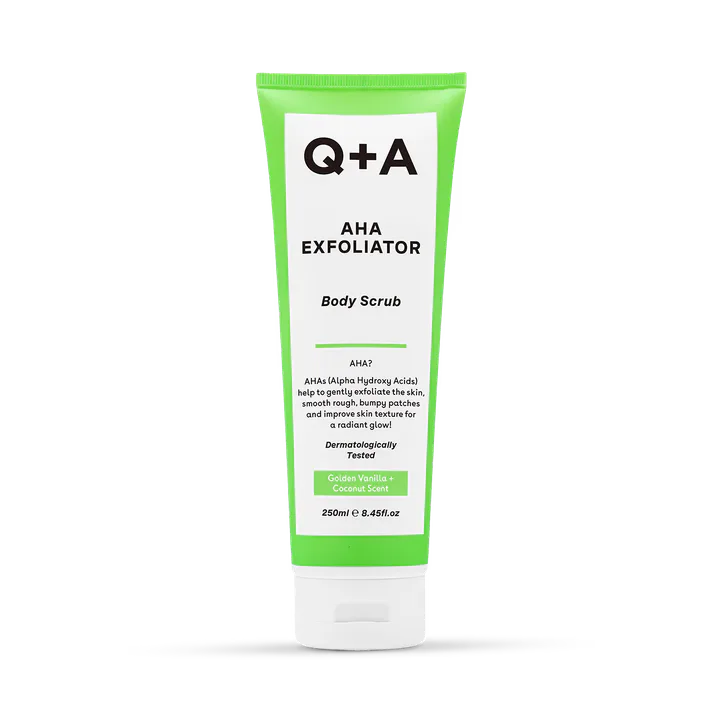 Q+A AHA Exfoliator Body Scrub 250ml