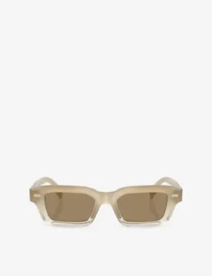 BRUNELLO CUCINELLI BC4019S Marla Rectangle-Frame Acetate Sunglasses