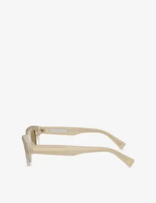 BRUNELLO CUCINELLI BC4019S Marla Rectangle-Frame Acetate Sunglasses detail 3